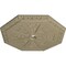 Ekena Millwork Spring Octagonal Ceiling Medallion (Canopies up to 3"), 29 1/8"OD x 2 1/4"ID x 1 1/8"P, Gobi Desert CM30SPGDF - alternate 2